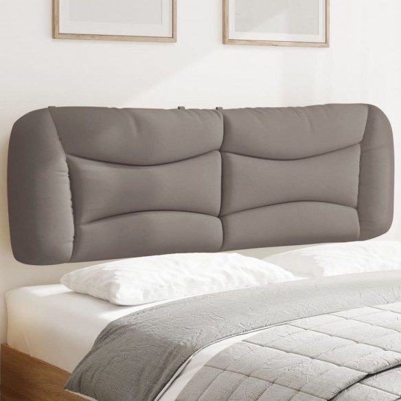 Coussin de tête de lit taupe 160 cm tissu