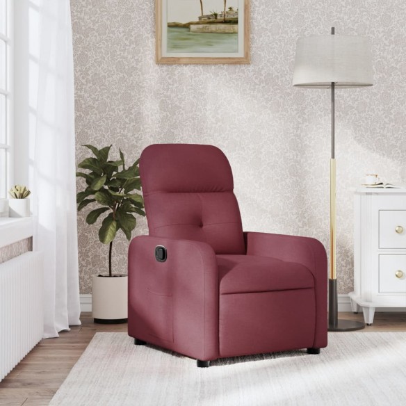 Fauteuil inclinable Rouge bordeaux Tissu