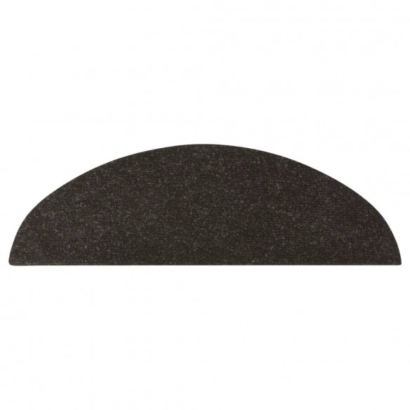 Tapis d'escalier autocollants 15 pcs 56x17x3 cm Noir