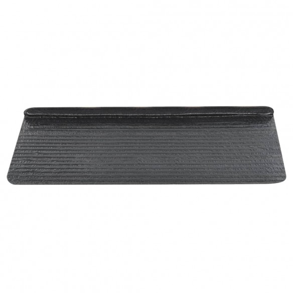 Tapis d'escalier auto-adhésifs 15 pcs 65x24,5x3,5 cm Noir