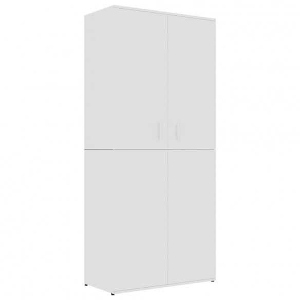 Armoire à chaussures Blanc 80x39x178 cm Aggloméré