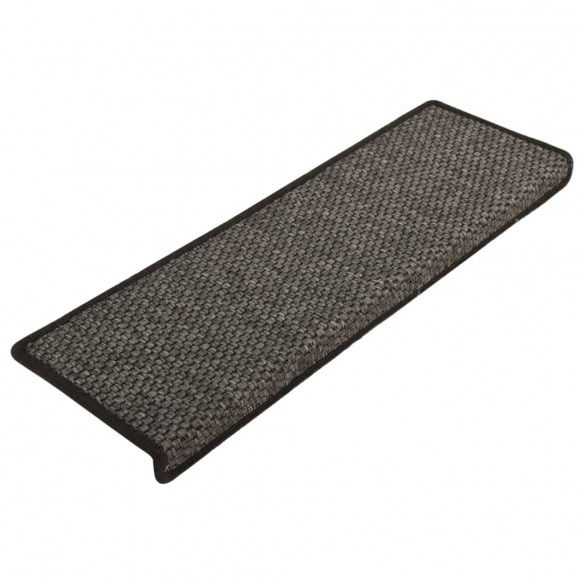 Tapis d'escalier autocollants 15 pcs 65x21x4 cm Anthracite