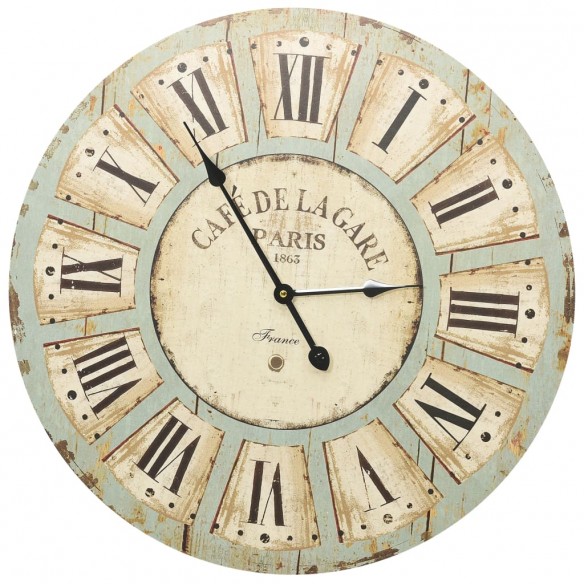 Horloge murale Multicolore 60 cm MDF