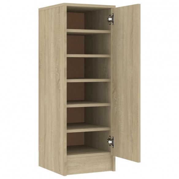 Armoire à chaussures Chêne Sonoma 32x35x92 cm Aggloméré