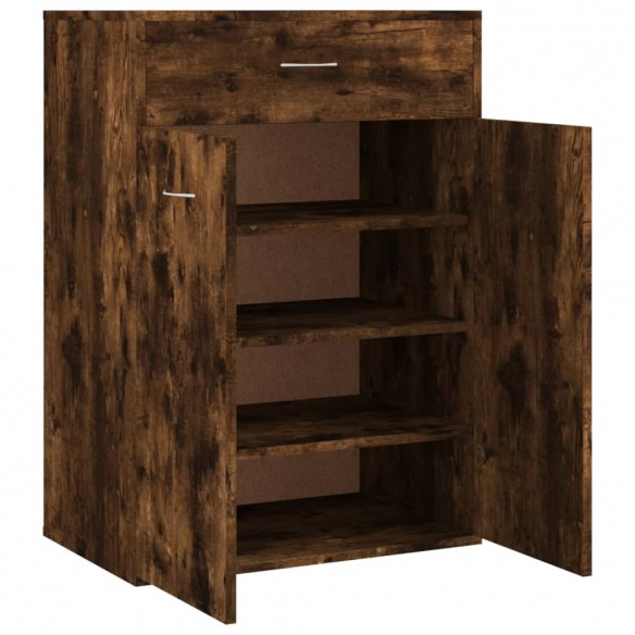 Armoire à chaussures Chêne fumé 60x35x84 cm Bois d'ingénierie