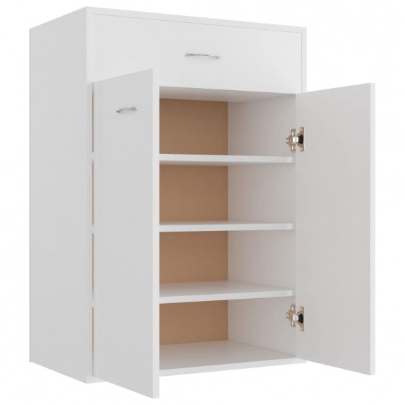 Armoire à chaussures Blanc 60x35x84 cm Bois d'ingénierie