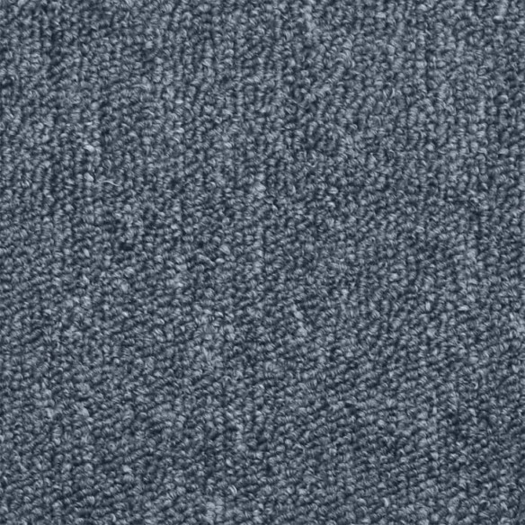 Tapis de marches d'escalier 15 pcs Gris foncé et bleu 65x24x4cm