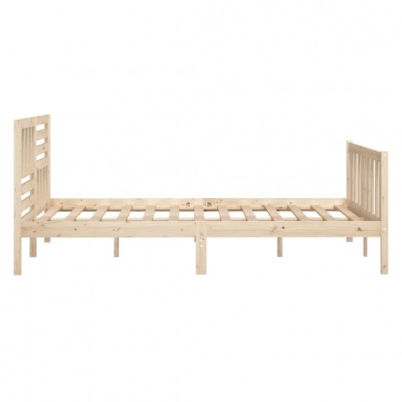 Cadre de lit Bois massif 120x190 cm Petit Double