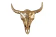 Déco tête de taureau Matador 56cm mosaïque dorée