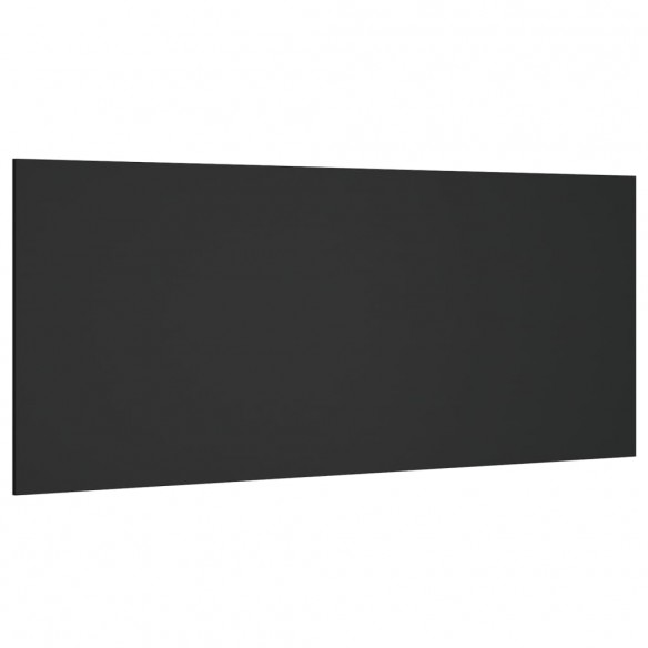 Tête de lit Noir 200x1,5x80 cm Bois d'ingénierie