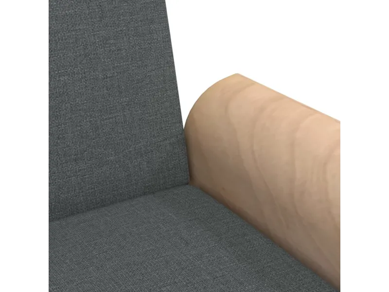 Canapé-lit avec accoudoirs gris foncé tissu