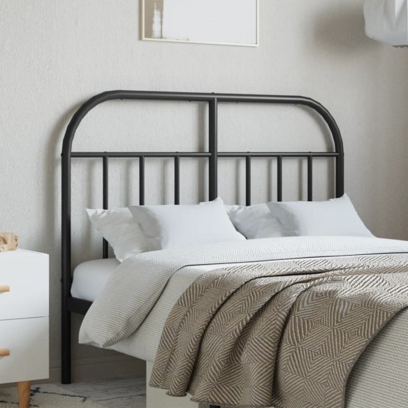Tête de lit métal noir 120 cm
