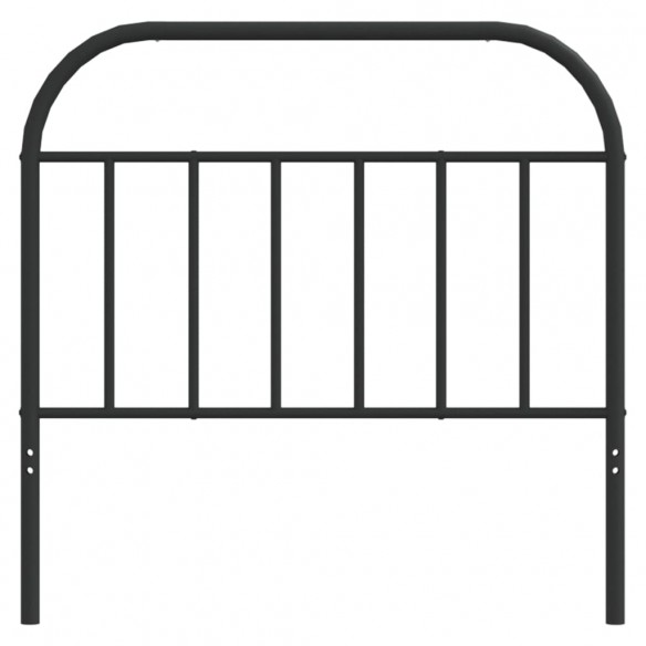 Tête de lit métal noir 100 cm