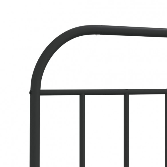 Tête de lit métal noir 100 cm