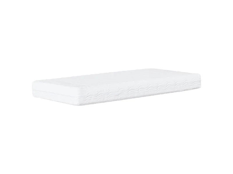 Matelas en mousse blanc 90x200 cm dureté H2 H3