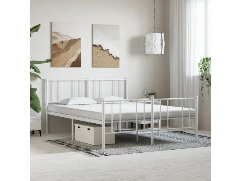 Matelas en mousse blanc 160x200 cm 7 zones dureté 20 ILD