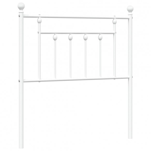 Tête de lit métal blanc 80 cm
