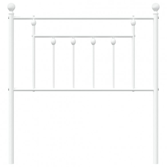 Tête de lit métal blanc 80 cm