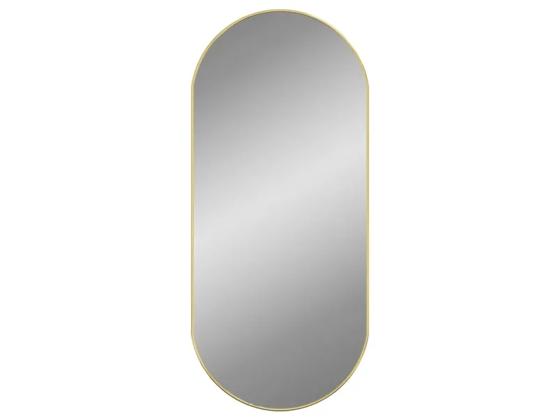 Miroir mural Doré 100x45 cm Ovale