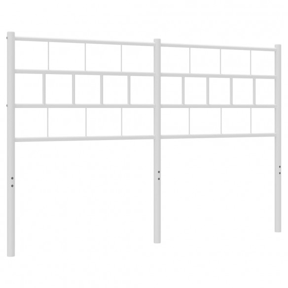 Tête de lit métal blanc 150 cm