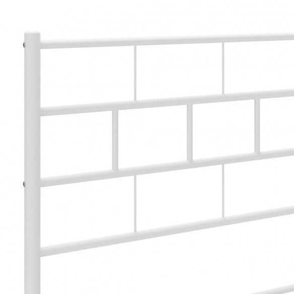 Tête de lit métal blanc 150 cm
