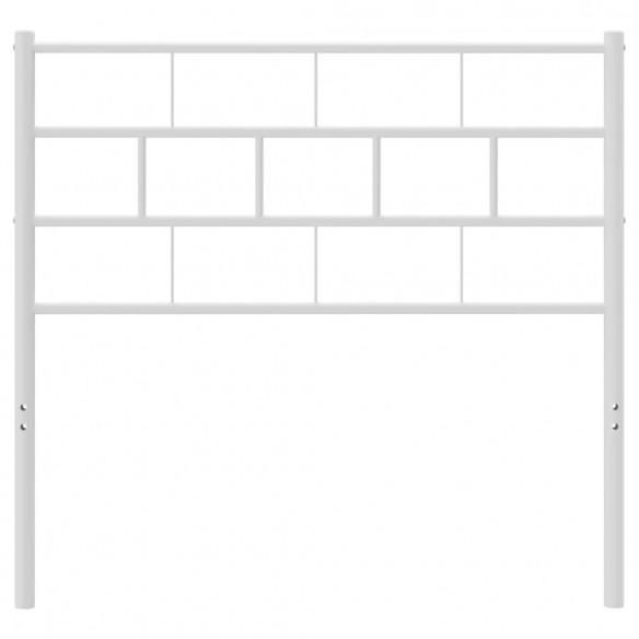 Tête de lit métal blanc 80 cm