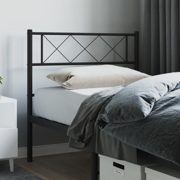 Tête de lit métal noir 80 cm
