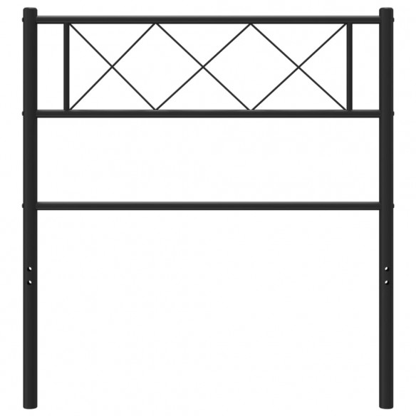 Tête de lit métal noir 80 cm