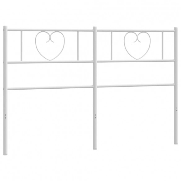 Tête de lit métal blanc 120 cm