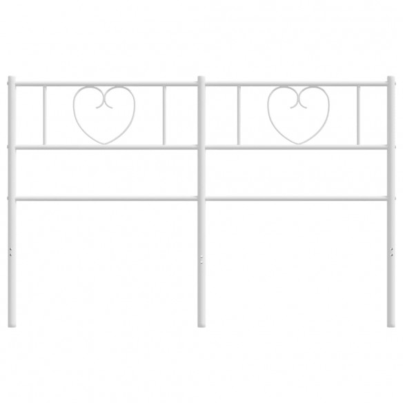 Tête de lit métal blanc 120 cm
