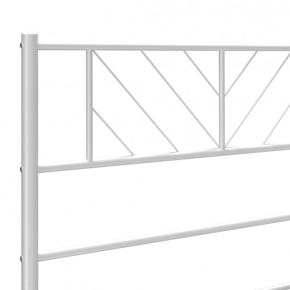 Tête de lit métal blanc 100 cm
