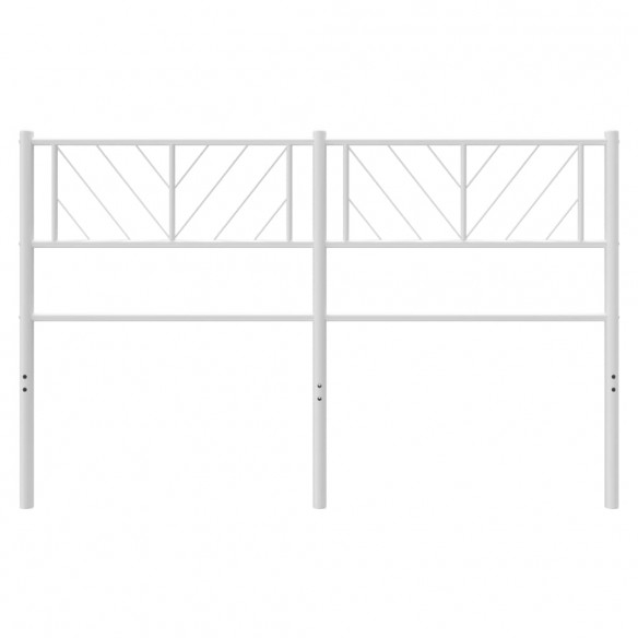 Tête de lit métal blanc 150 cm