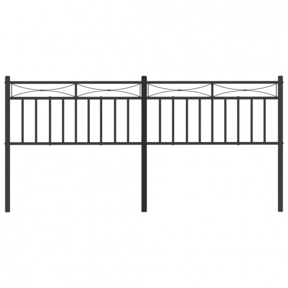 Tête de lit métal noir 193 cm