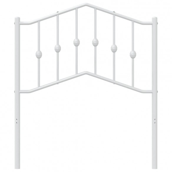 Tête de lit métal blanc 80 cm