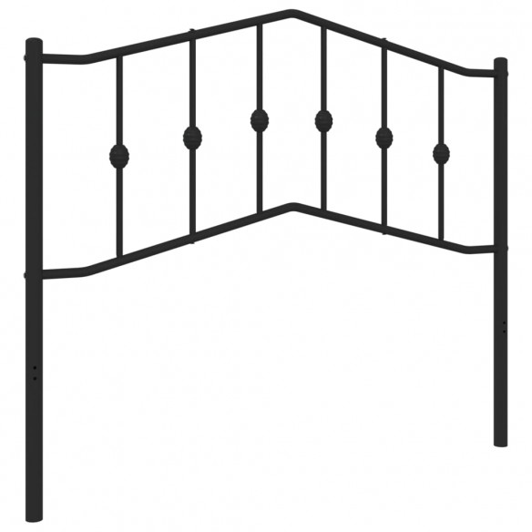 Tête de lit métal noir 107 cm
