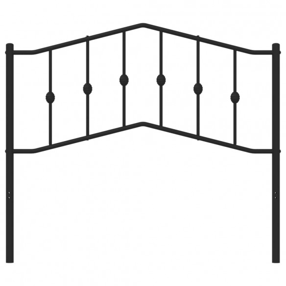Tête de lit métal noir 107 cm