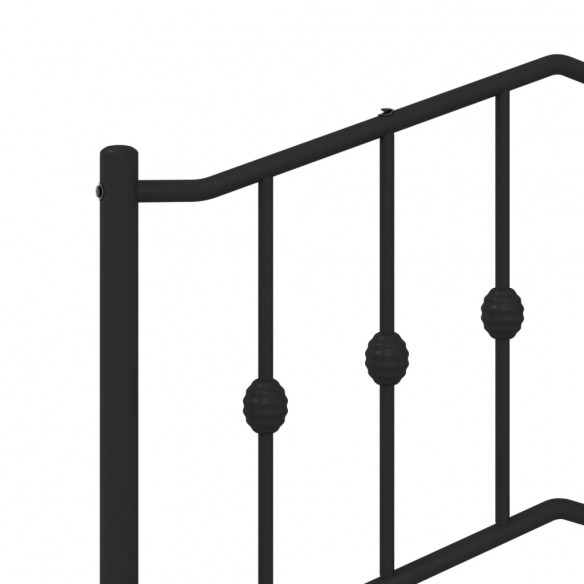 Tête de lit métal noir 107 cm
