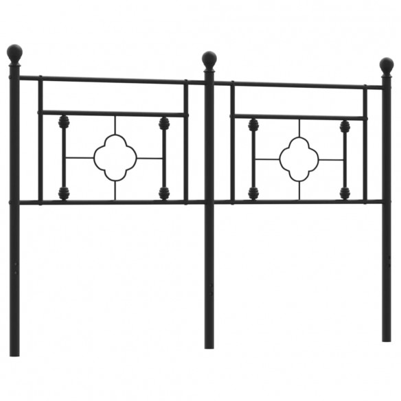 Tête de lit métal noir 135 cm