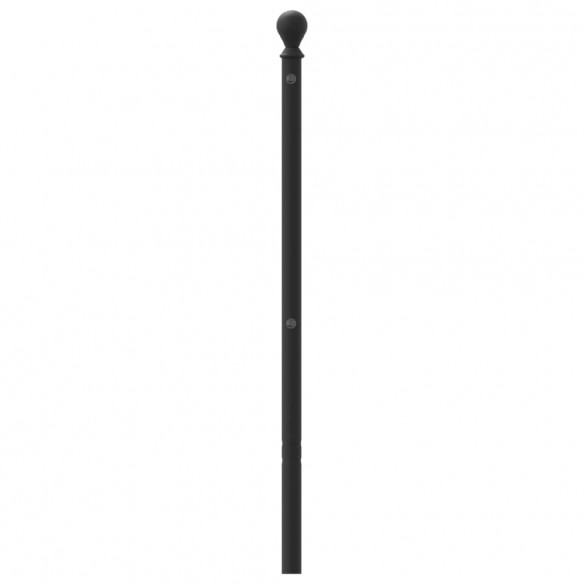 Tête de lit métal noir 135 cm