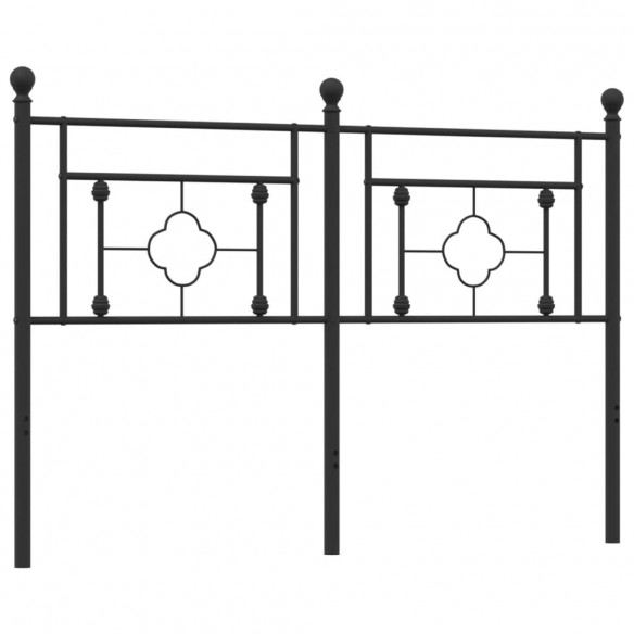 Tête de lit métal noir 135 cm