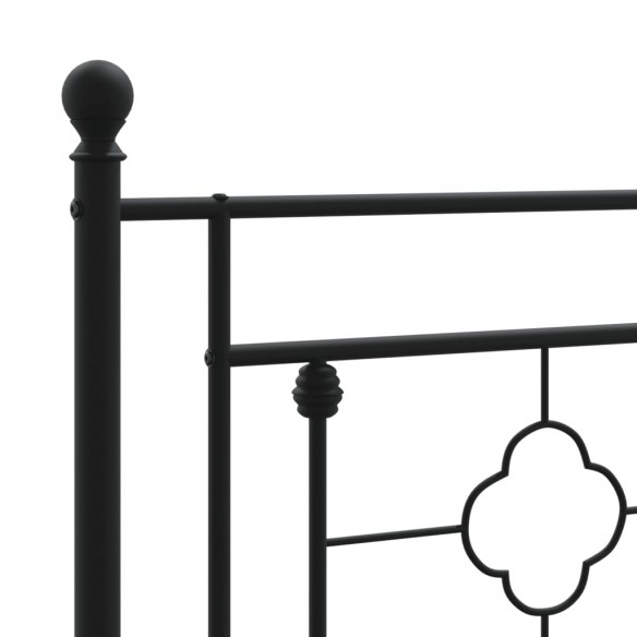Tête de lit métal noir 135 cm
