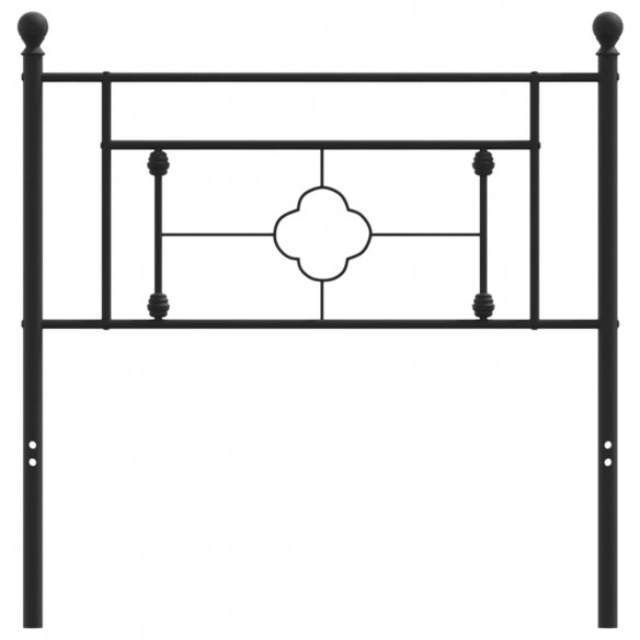 Tête de lit métal noir 90 cm