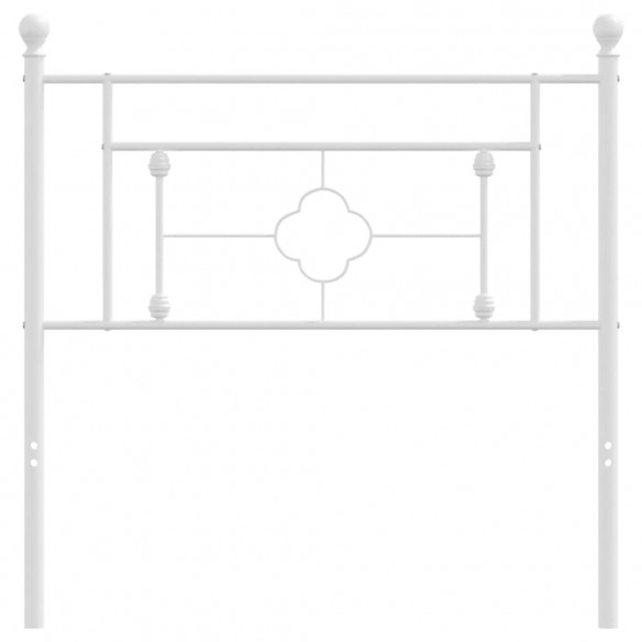 Tête de lit métal blanc 90 cm