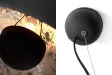 Lampe suspension design coloris noir et doré