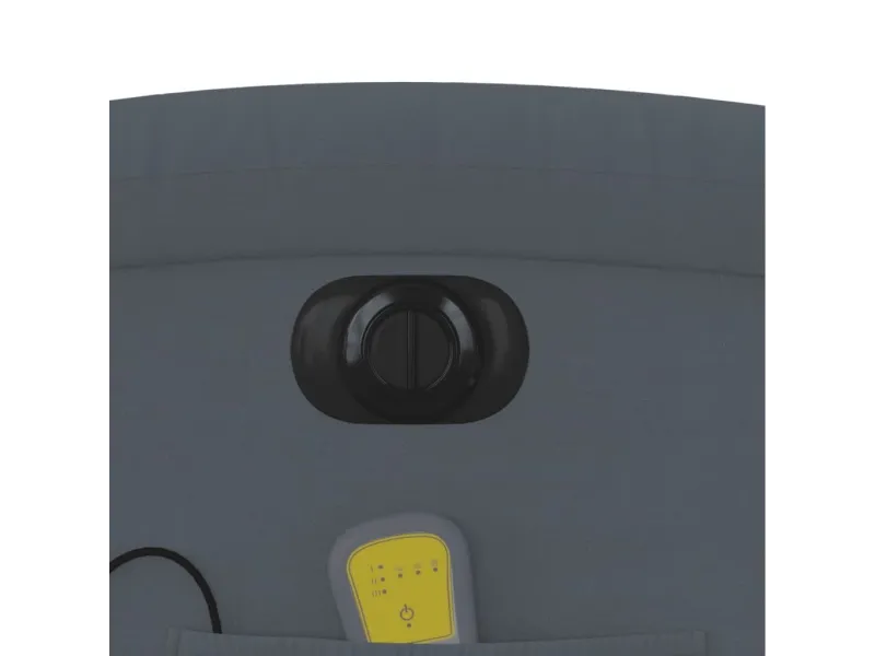 Fauteuil inclinable de massage électrique gris foncé velours