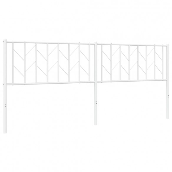Tête de lit métal blanc 200 cm
