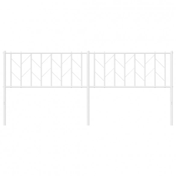 Tête de lit métal blanc 200 cm