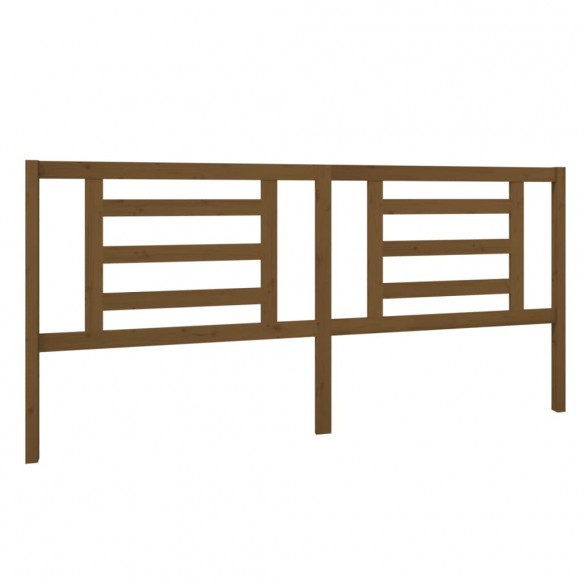 Tête de lit Marron miel 206x4x100 cm Bois de pin massif
