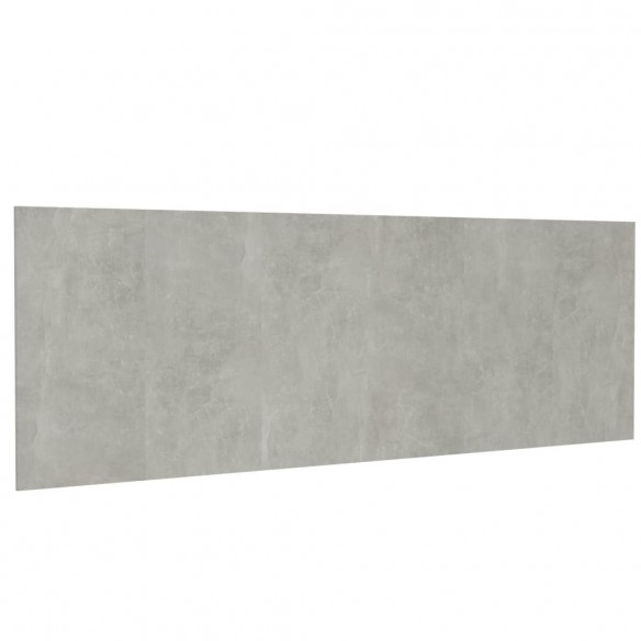 Tête de lit murale Gris béton 240x1,5x80 cm Bois d'ingénierie