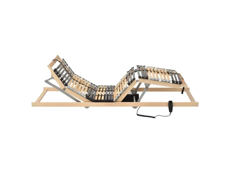 Sommier à lattes électrique avec 42 lattes 7 zones 70x200 cm